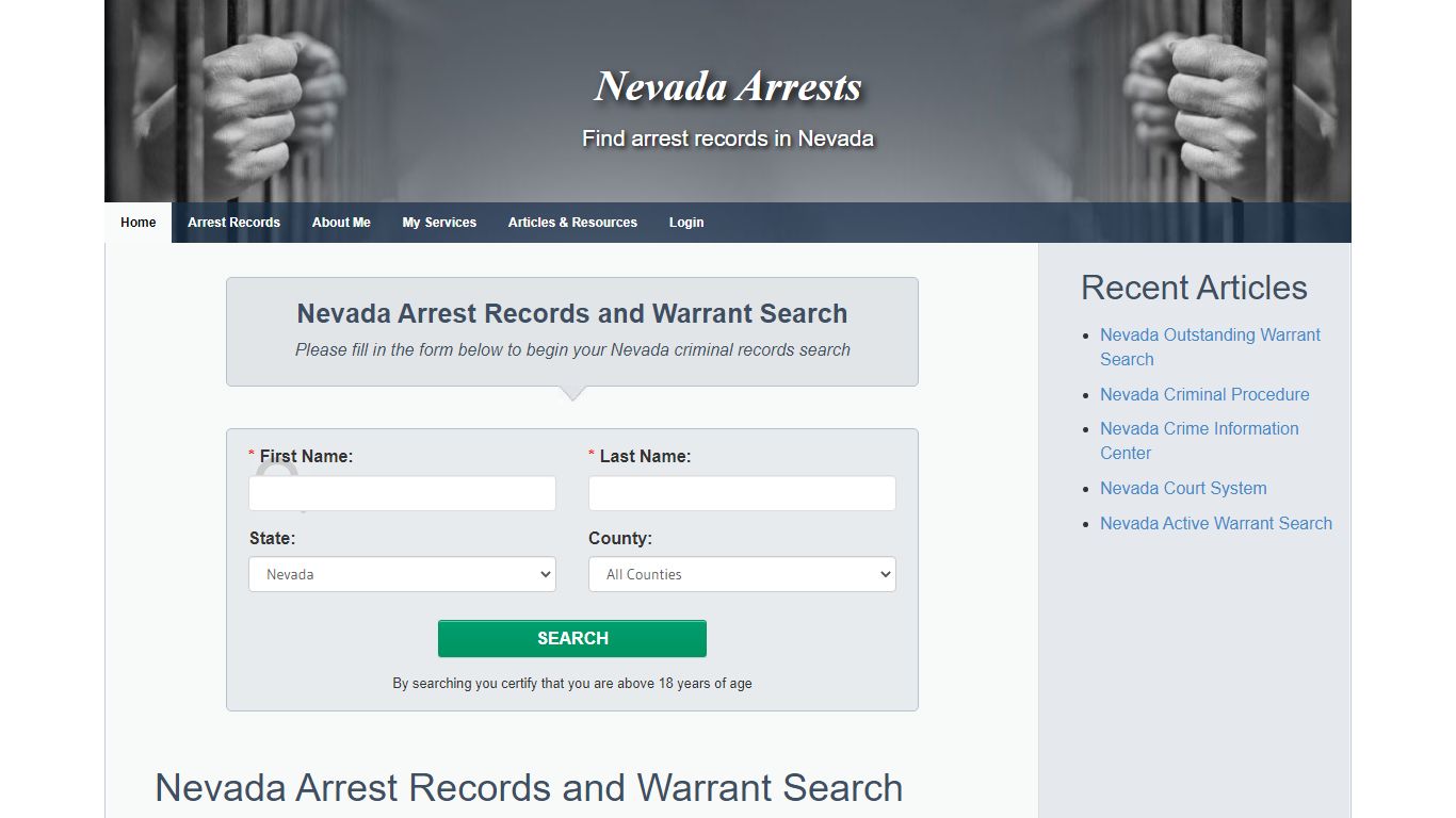 Nevada Arrests